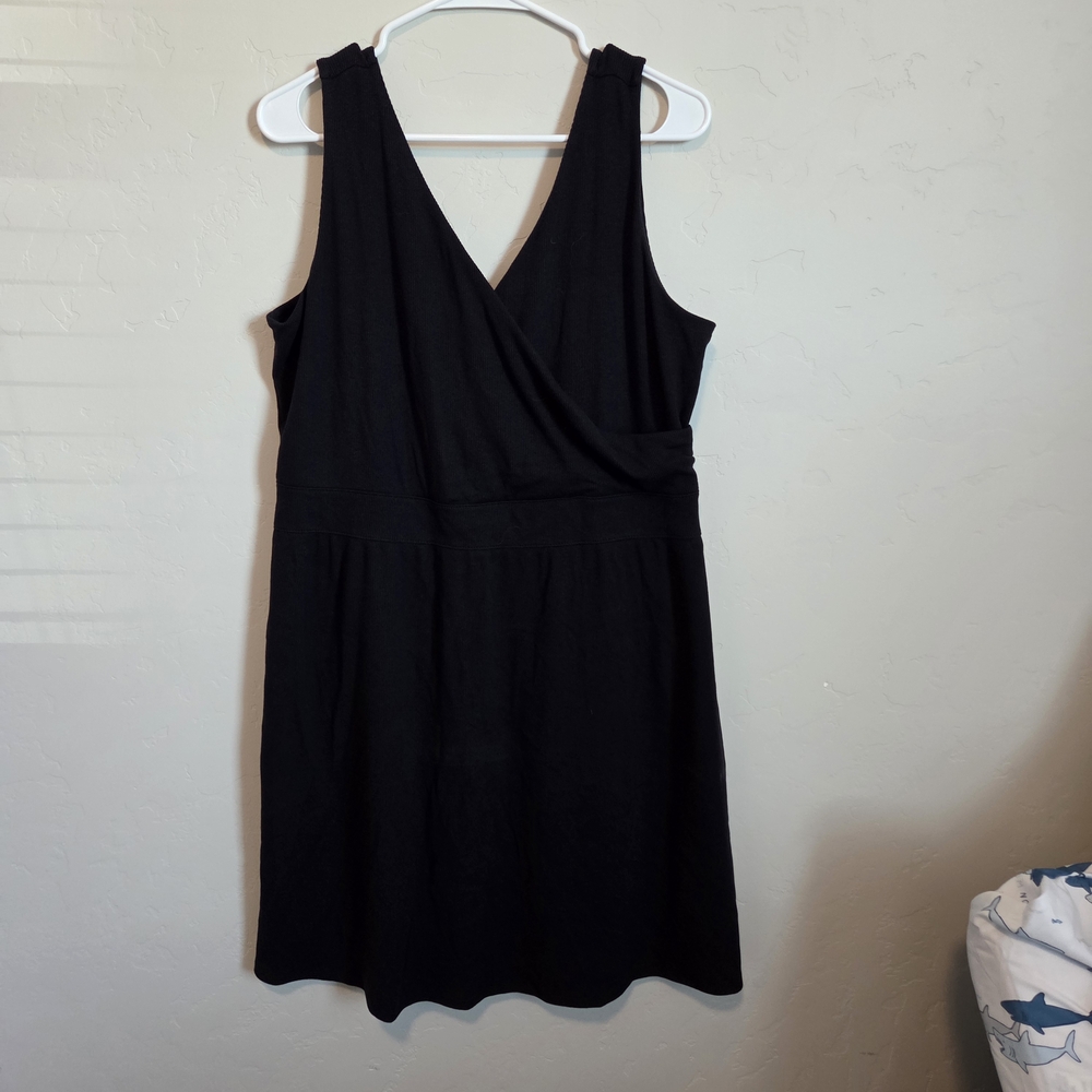 Maurices Elegant Black Wrap Mini Dress